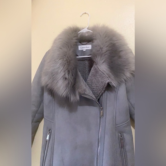 Calvin Klein suede coat size XS - Picture 4 of 8